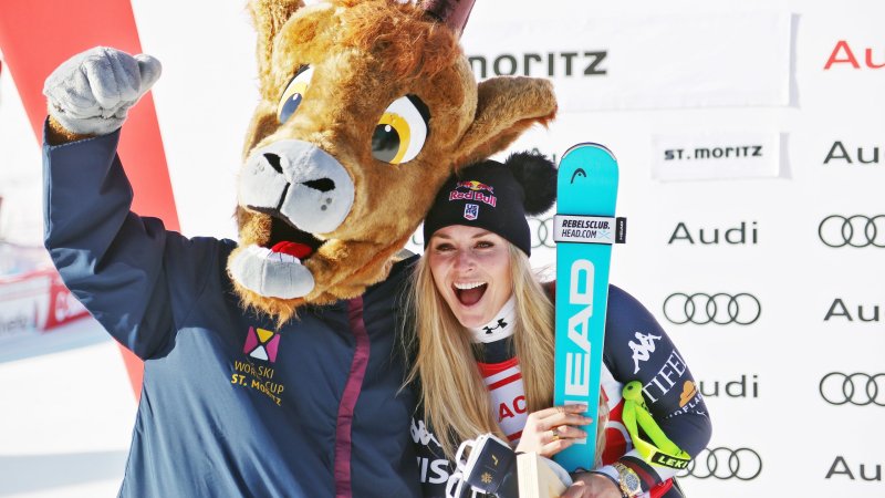 Lindsey Vonn pulverisiert in St. Moritz einen Weltcuprekord