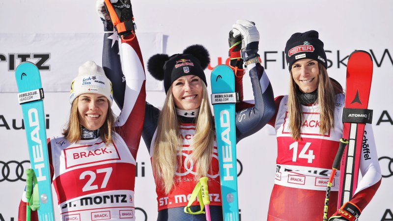 Lindsey Vonn mit Youtube-Vorbereitung auf Tarvis