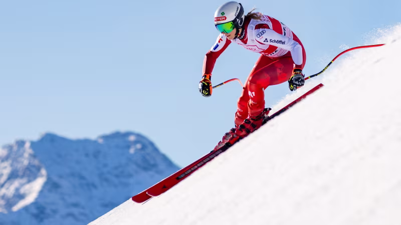 Die Startnummern für die zweite Frauen-Abfahrt in St. Moritz
