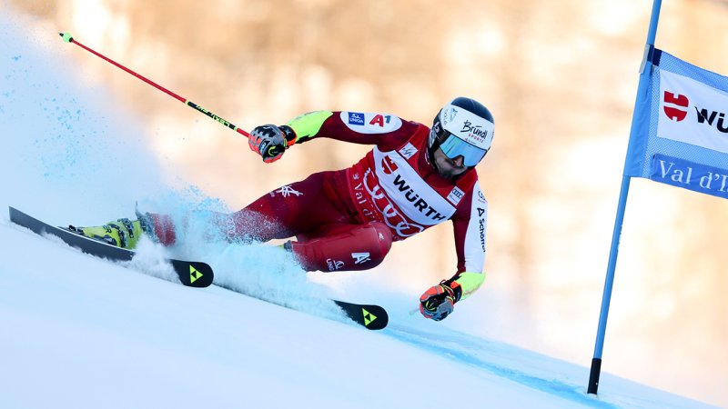 Das Endergebnis des Riesentorlaufs von Val d'Isere