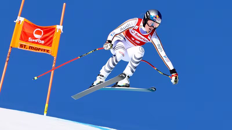 Das Endergebnis der zweiten Frauen-Abfahrt in St. Moritz