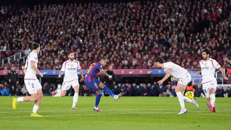 Raphinha-Doppelpack! Barcelona vergrößert Abstand zu Real Madrid