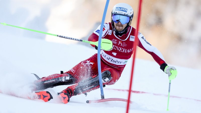 Das Endergebnis des Slaloms in Val d'Isere