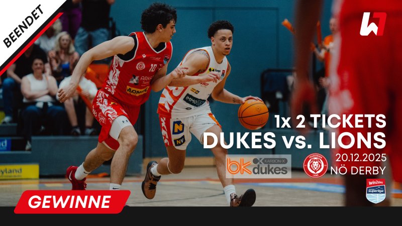 GEWINNSPIEL: 2 Tickets für das NÖ Derby - Dukes vs. Lions