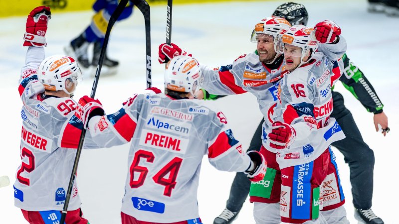 Effizienter KAC feiert einen knappen Derby-Sieg in Villach