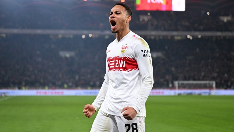 Nartey schießt Stuttgart zu Last-Minute-Sieg gegen Frankfurt