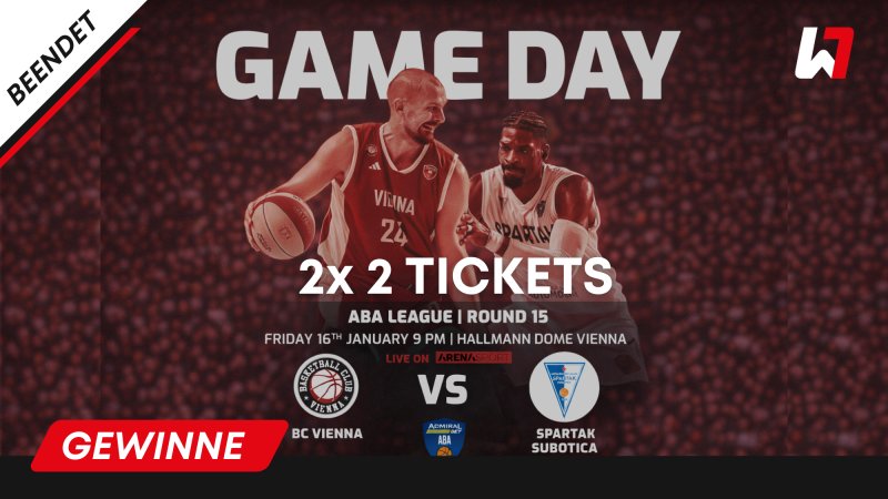 GEWINNSPIEL: 2x 2 Tickets für BC Vienna vs. Spartak Subotica