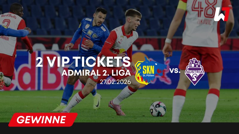 GEWINNSPIEL: 2 VIP-Tickets SKN St. Pölten vs. Austria Salzburg