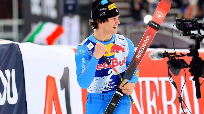 Kitzbühel-Abfahrt: Das Sieger-Trio auf der Streif