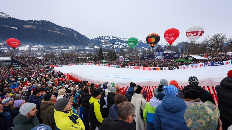 Promis an der Streif - Kitzbühel-Abfahrt