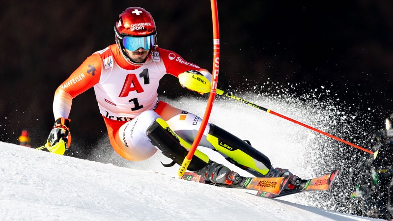 Kitzbühel-Slalom: Bilder der Siegerehrung mit Manuel Feller