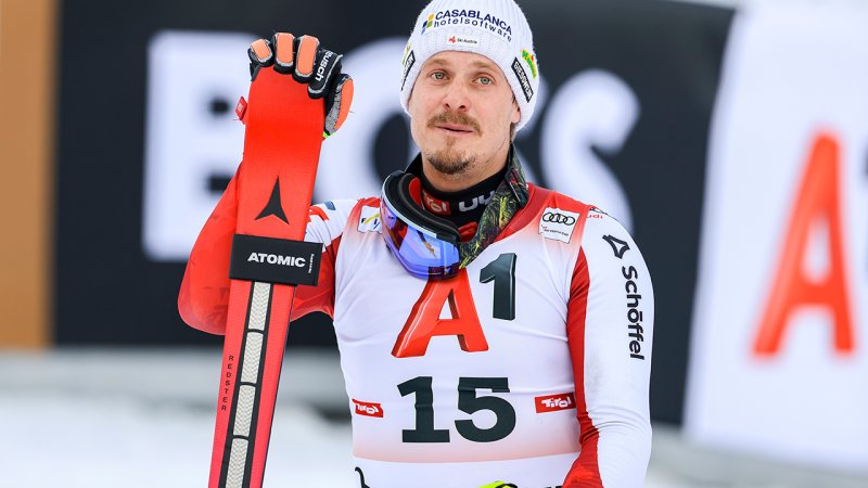 Kitzbühel-Slalom: Bilder der Siegerehrung mit Manuel Feller