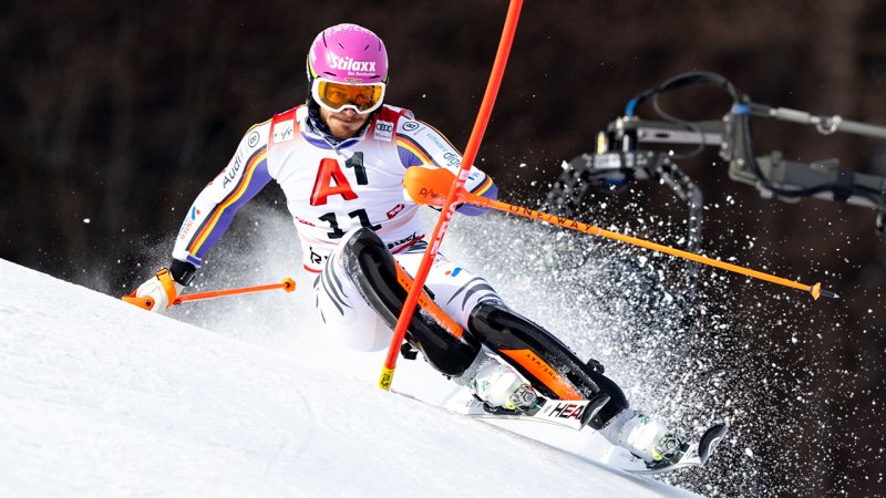 Kitzbühel-Slalom: Bilder der Siegerehrung mit Manuel Feller