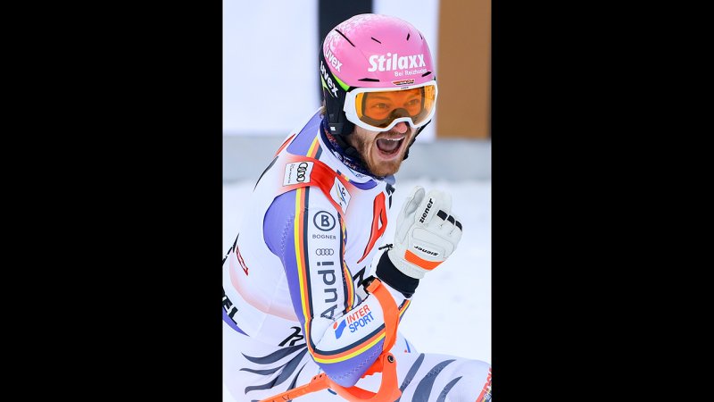 Kitzbühel-Slalom: Bilder der Siegerehrung mit Manuel Feller