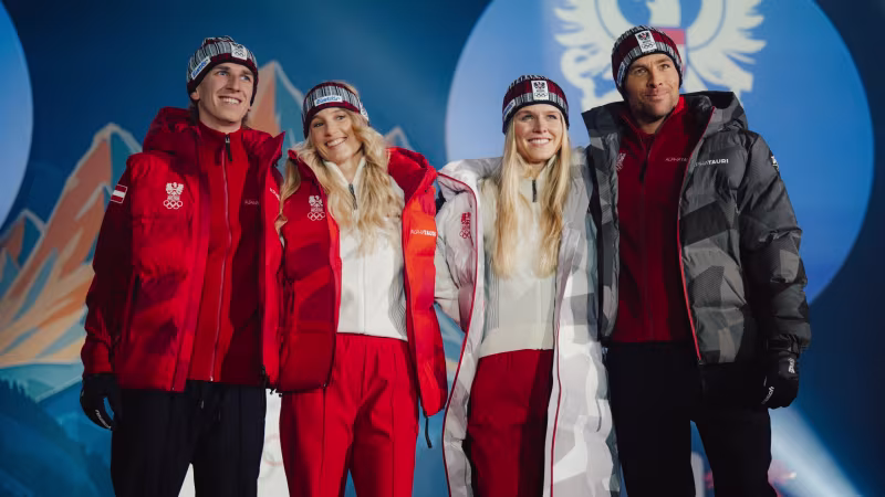 So haben sich Österreichs Olympia-Helden einkleiden lassen