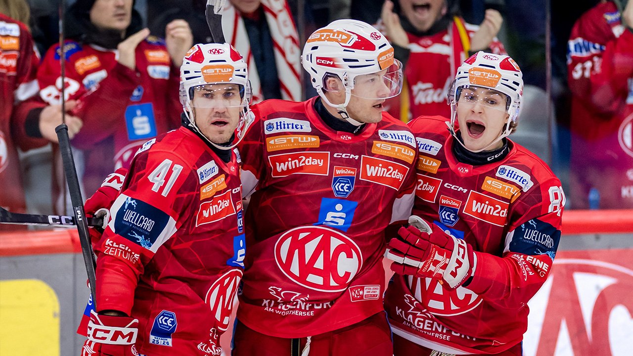 Bild für KAC und Salzburg marschieren im Gleichschritt vorne weg