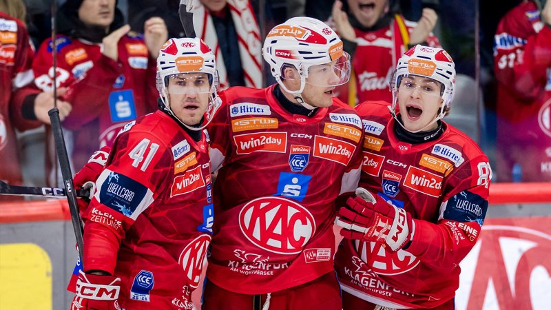 KAC und Salzburg marschieren im Gleichschritt vorne weg