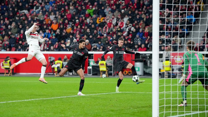 Effiziente Leverkusener: Bayer wirft St. Pauli aus dem DFB Pokal