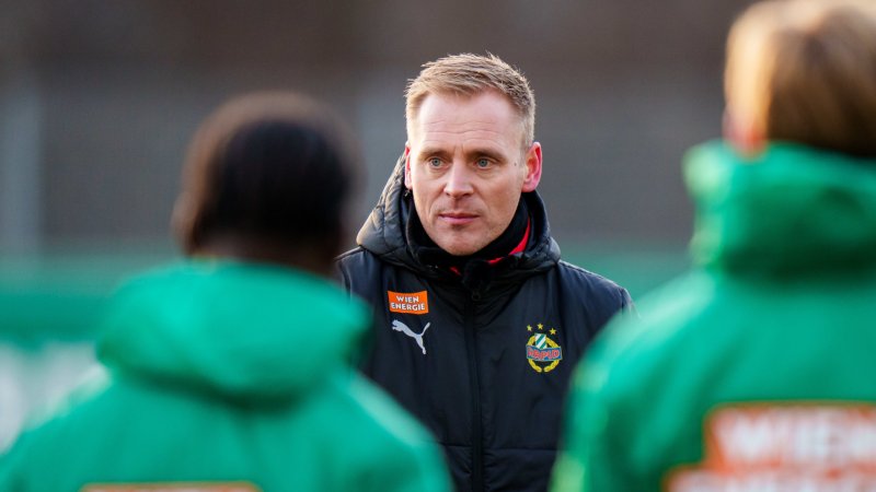 Rapid-Trainer Hoff Thorup will an seiner Philosophie festhalten