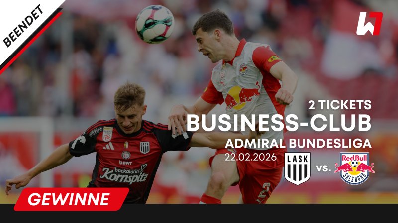 GEWINNSPIEL: Business-Club-Tickets LASK vs. FC Red Bull Salzburg