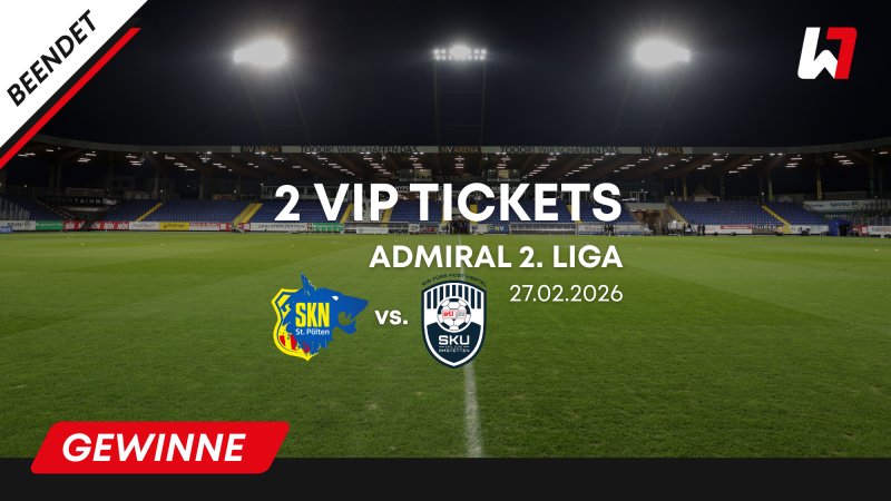 GEWINNSPIEL: VIP-Tickets für SKN St. Pölten vs. SKU Amstetten