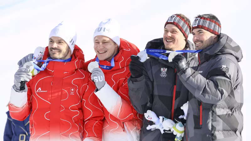 Silber für Österreich! Sieger-Bilder der Team-Kombi