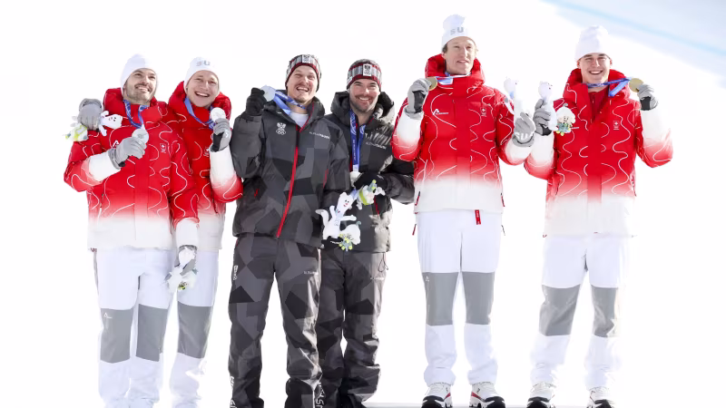 Silber für Österreich! Sieger-Bilder der Team-Kombi