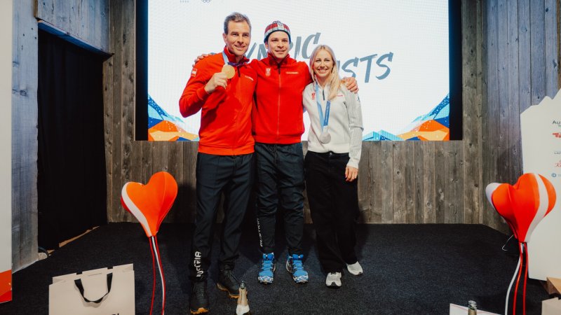 Große Medaillen-Party im Österreich-Haus