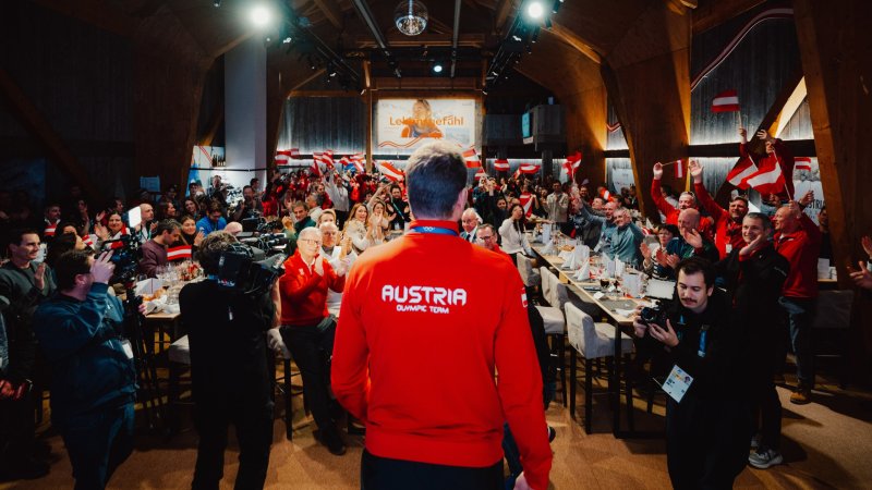 Große Medaillen-Party im Österreich-Haus