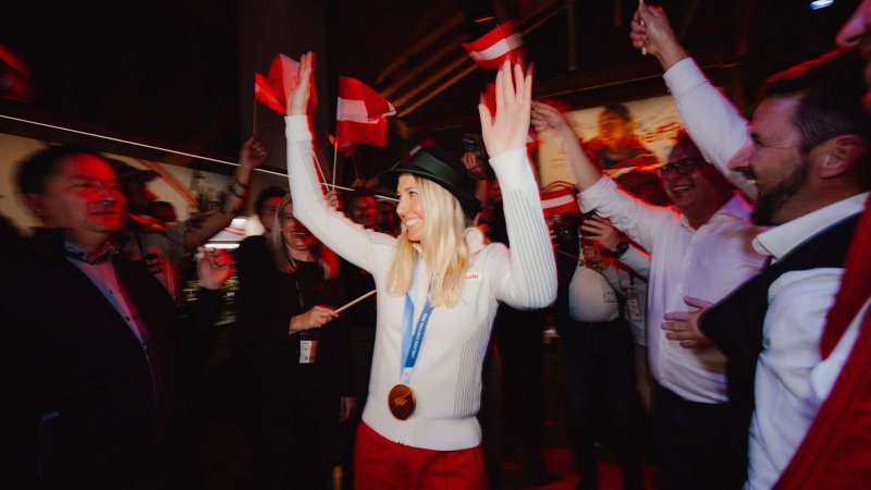 Party mit Brignone! So ließ es Hütter im Österreich-Haus krachen