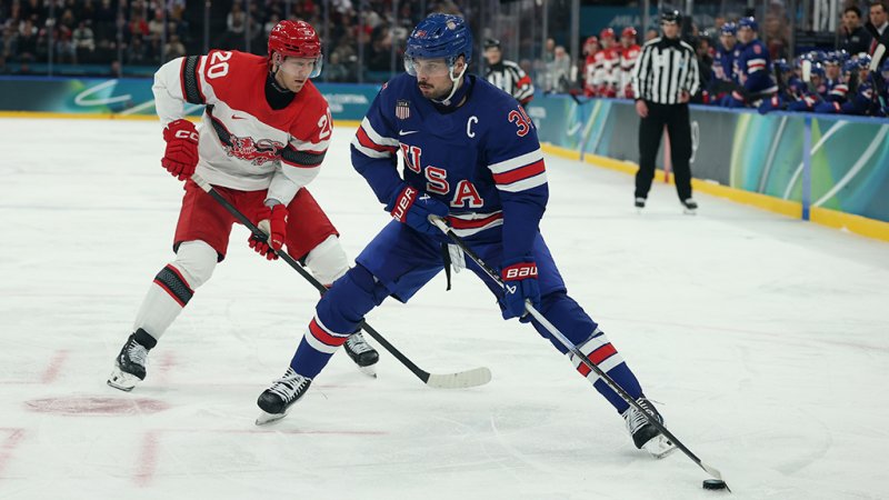 Olympia LIVE: Eishockey-Action bei USA gegen Dänemark