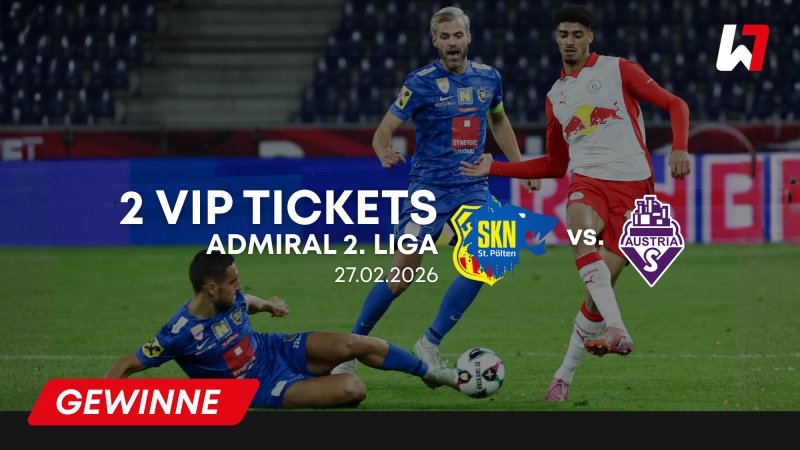 GEWINNSPIEL: 2 VIP-Tickets SKN St. Pölten vs. Austria Salzburg