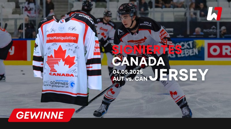 GEWINNSPIEL: Signiertes Canada Jersey – AUT vs. CAN