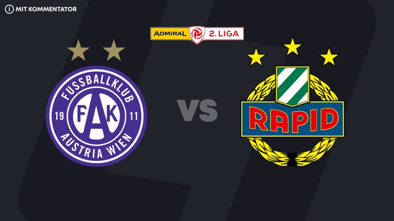 2. Liga heute im LIVE-Stream: Young Violets - SK Rapid II