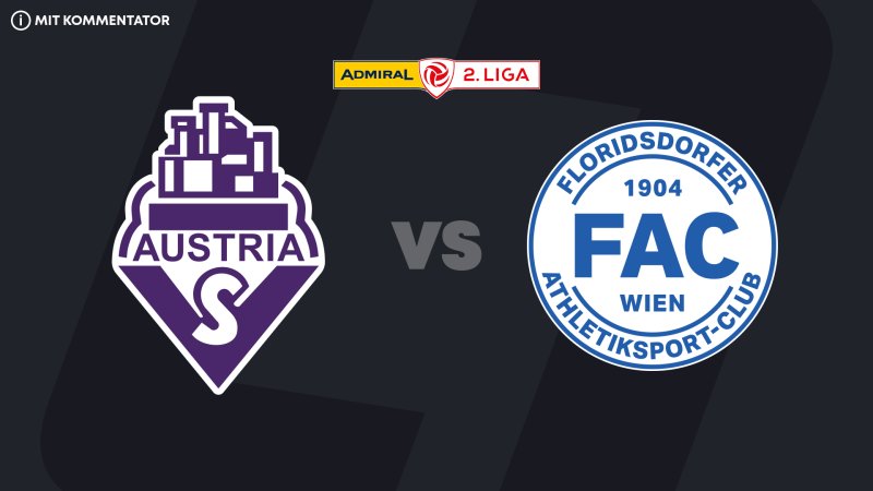 2. Liga heute im LIVE-Stream: Austria Salzburg - FAC Wien
