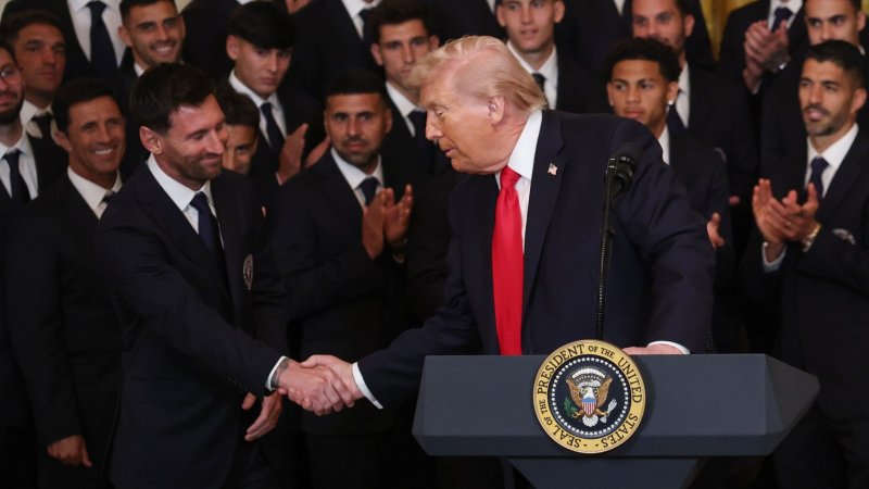 Lionel Messi zu Gast bei Trump im Weißen Haus