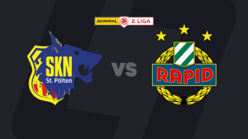 2. Liga LIVE: SKN St. Pölten - SK Rapid II