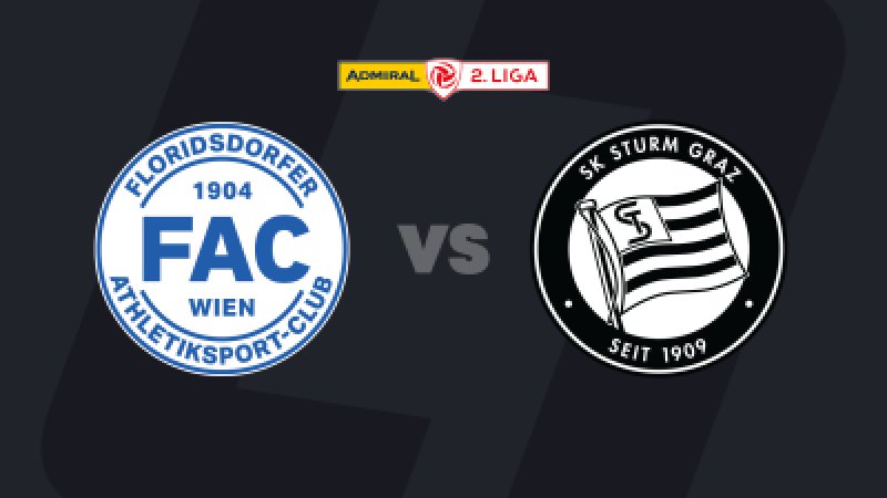 2. Liga LIVE: FAC - Sturm Graz II