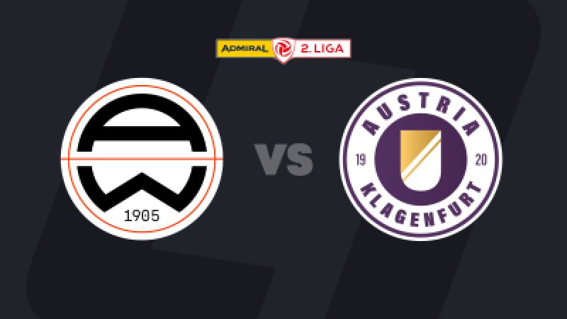 2. Liga heute im LIVE-Stream: Admira Wacker - Austria Klagenfurt