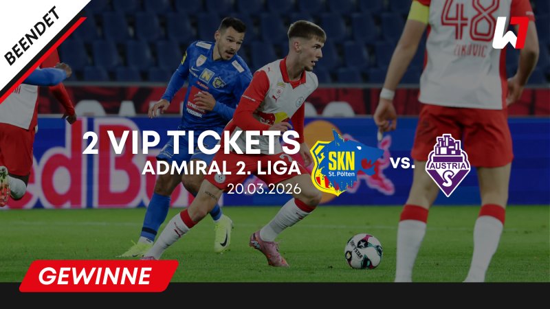 GEWINNSPIEL: 2 VIP-Tickets SKN St. Pölten vs. Austria Salzburg