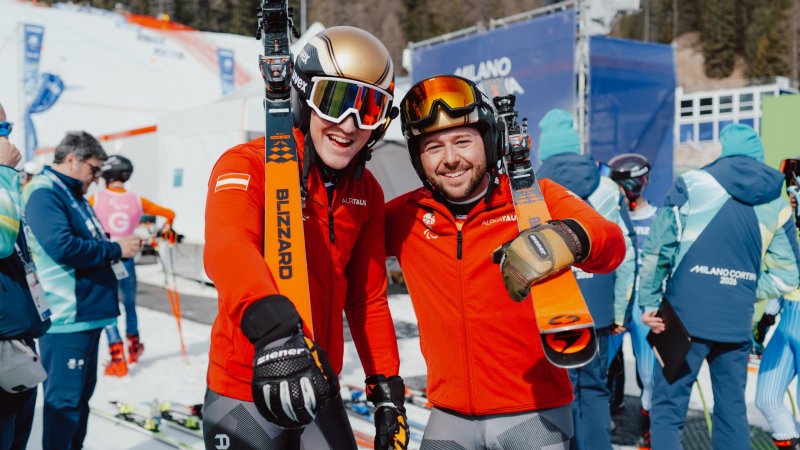 Gold für Johannes Aigner auch im Riesentorlauf