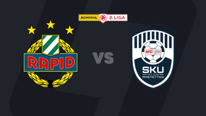 2. Liga heute: SK Rapid II - SKU Amstetten