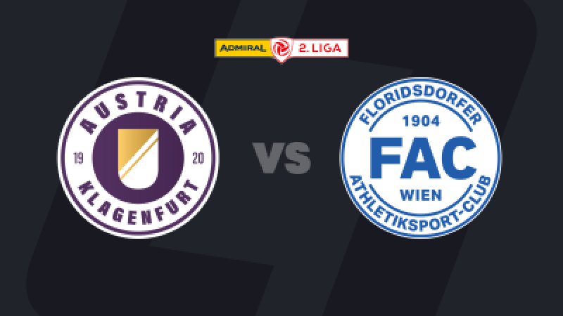 2. Liga heute: Austria Klagenfurt - FAC