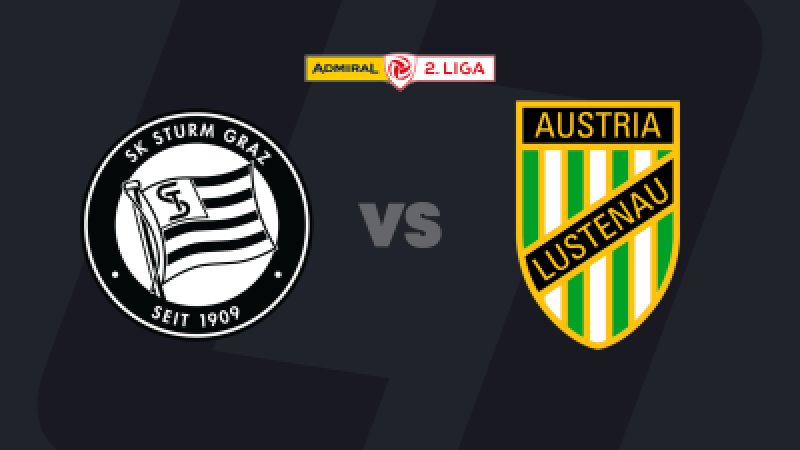 2. Liga heute im LIVE-Stream: Sturm Graz II - Austria Lustenau