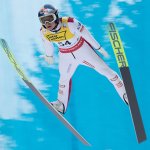 ÖSV-Adler bei Windlotterie am Holmenkollen im geschlagenen Feld