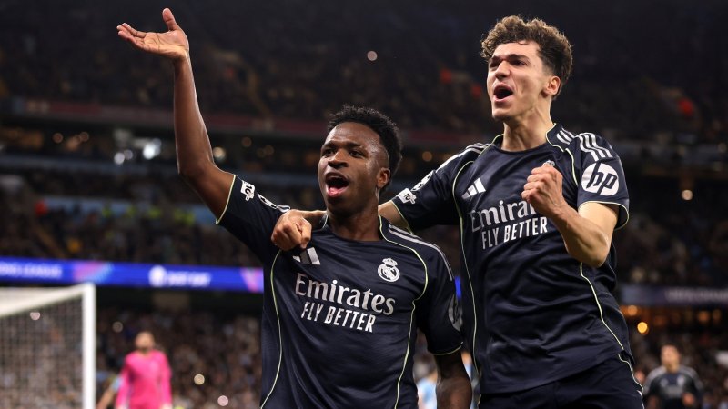 Vini-Doppelpack! Real schlägt City und steht im CL-Viertelfinale