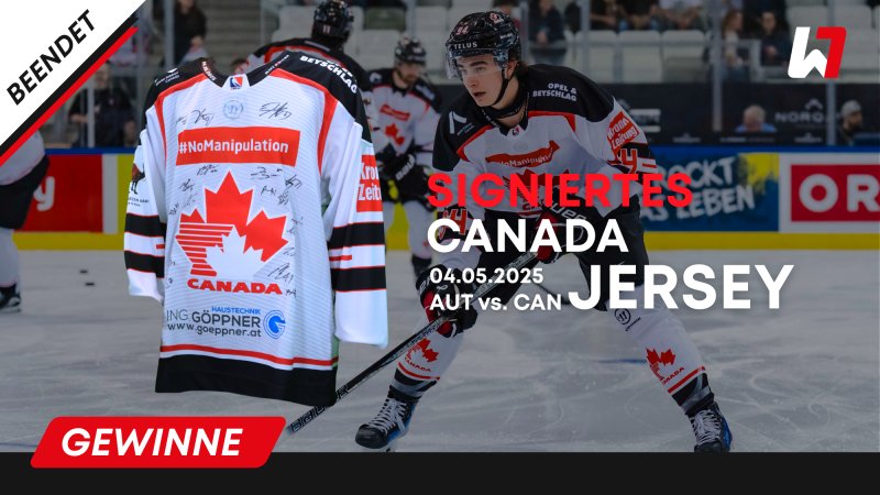GEWINNSPIEL: Signiertes Canada Jersey – AUT vs. CAN