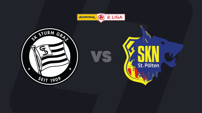 2. Liga heute: Sturm Graz II - SKN St. Pölten