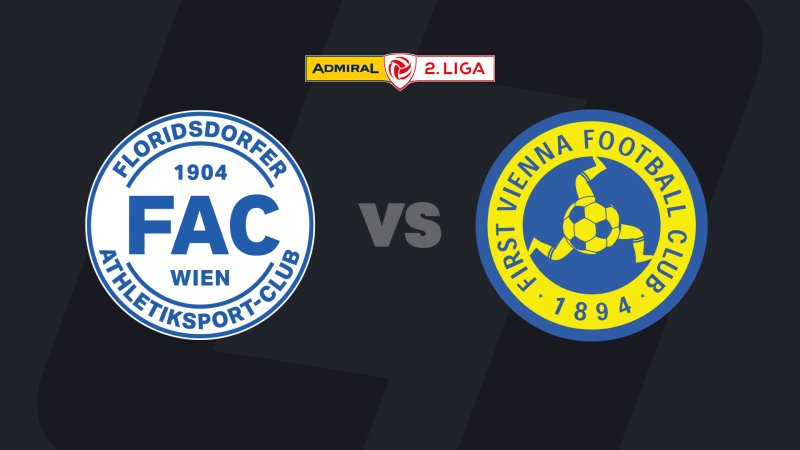 2. Liga heute im LIVE-Stream: FAC - First Vienna FC