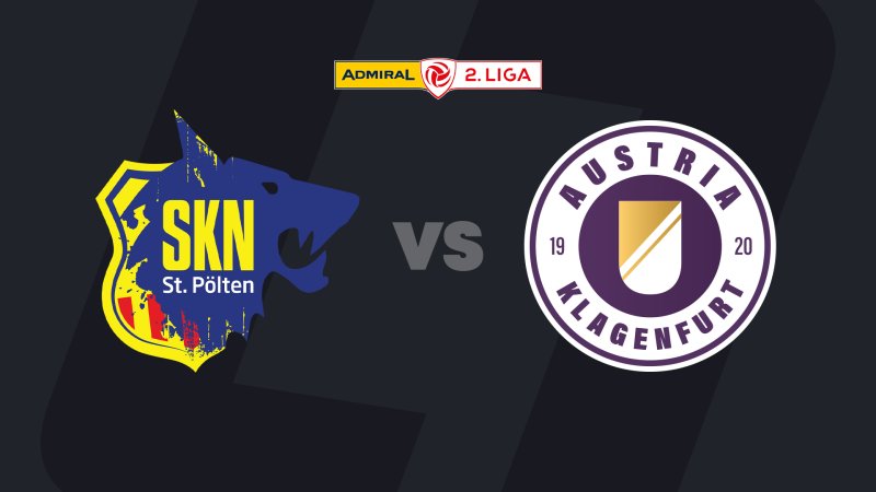 2. Liga heute im LIVE-Stream: SKN St. Pölten - Austria Klagenfurt